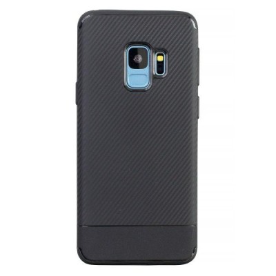 Case TECH PROTECT CARBON for Samsung Galaxy S9 PLUS - BLACK