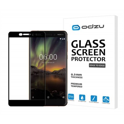 Screen Protector Odzu Temered Glass, E2E για Nokia 6 2018 - 2pcs - BLACK
