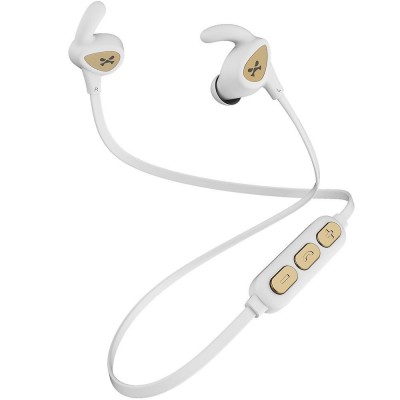 Ghostek Rush Headphones Wireless BT Bluetooth Earbuds with Mic - BLACK Gold - GHO122WHTGLD