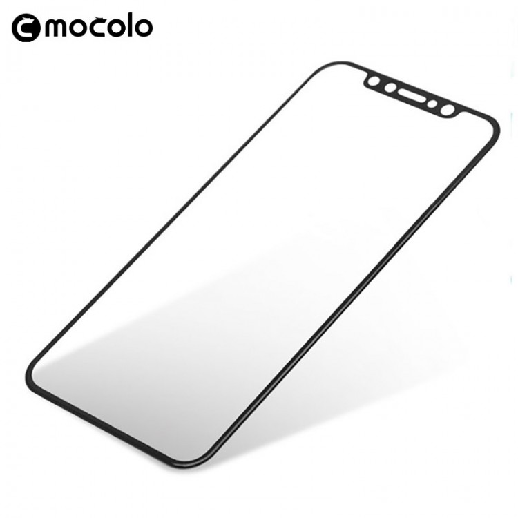 Tempered Glass Fullcover BS MOCOLO TG+3D 0.3MM FULL CURVED 3D For APPLE IPHONE X XS - WHITE