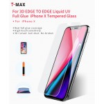T-MAX UV GLASS Γυαλί προστασίας Case Friendly Fullcover 3D FULL CURVED 0.3MM για Αpple iPhone XS MAX, 11 PRO MAX 6.5 - ΔΙΑΦΑΝΟ