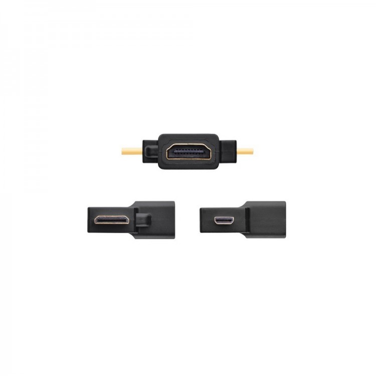 UGREEN 20144 adapter mini,micro HDMI σε HDMI GOLD PLATED - ΜΑΥΡΟ - UGR636BLK