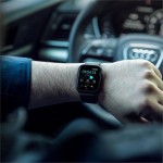 Θήκη Pitaka Air για Apple Watch SE,6,5,4 40mm - ΜΑΥΡΟ coarse grained - KW1001A