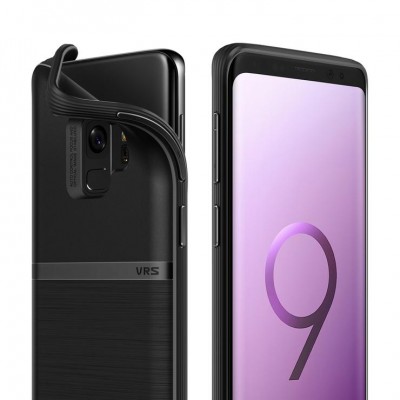 Θήκη VRS DESIGN SINGLE FIT για Samsung Galaxy S9 - ΜΑΥΡΟ - VRSGS9-SFTBK