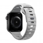 NOMAD Sport V2 LSR Aδιάβροχο λουράκι σιλικόνης S/M για Apple Watch 7 (41mm), Apple Watch 6/SE/5/4 (40mm) and Apple Watch 3/2/1 (38mm) - ΑΣΗΜΙ ΓΚΡΙ - NM01959885 