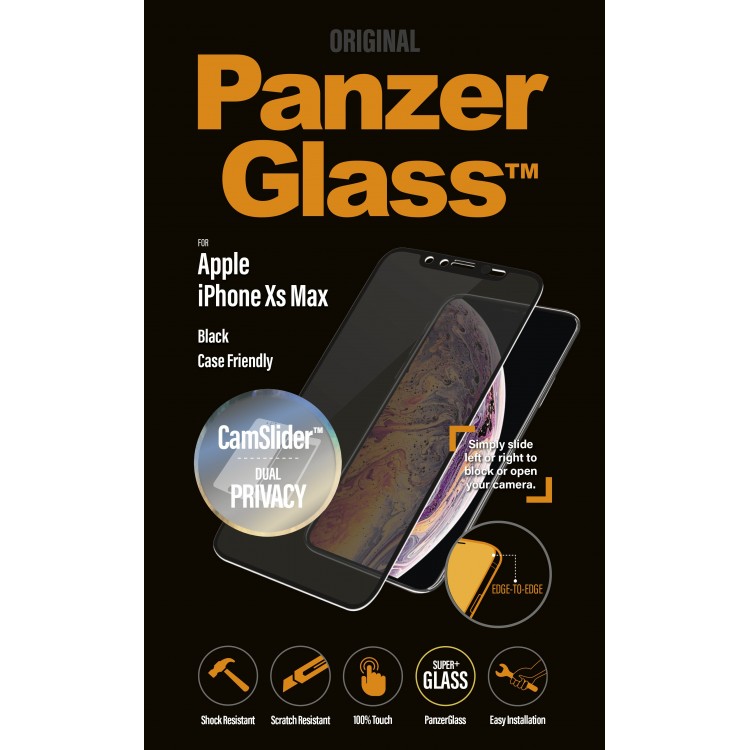 PanzerGlass Γυαλί προστασίας Fullcover Privacy "Edge-to-Edge" Case Friendly 0.3MM για Apple iPhone 11 PRO MAX, XS MAX - ΜΑΥΡΟ
