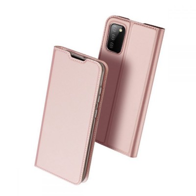 Θήκη DUX DUCIS SkinPro Folio Wallet για Samsung Galaxy A02S 2021 - ROSEGOLD