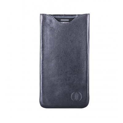 Case JT Berlin SlimCase Leather Pouch for Smartphones Size ML - BLACK - 10036