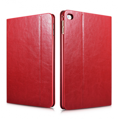 Case ICARER XOOMZ FOLIO Leather Knight for iPad MINI 4 - RED