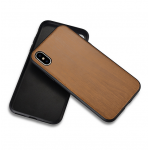 Θήκη XOOMZ Back Case Wood Embossed για iPhone X - COFFEE