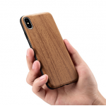 Θήκη XOOMZ Back Case Wood Embossed για iPhone X - COFFEE