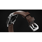 Nomad Horween Δερμάτινο Strap Traditional για Apple Watch 1,2,3,4 - 44mm-42mm - ΚΑΦΕ με ΑΣΗΜΙ ΚΛΙΠ