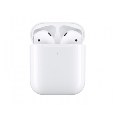 Apple AirPods 2 Γνήσια Ασύρματα ακουστικά NEW 2019 EDITION με θήκη ασύρματης φόρτισης - ΛΕΥΚΟ - MRXJ2TY/A