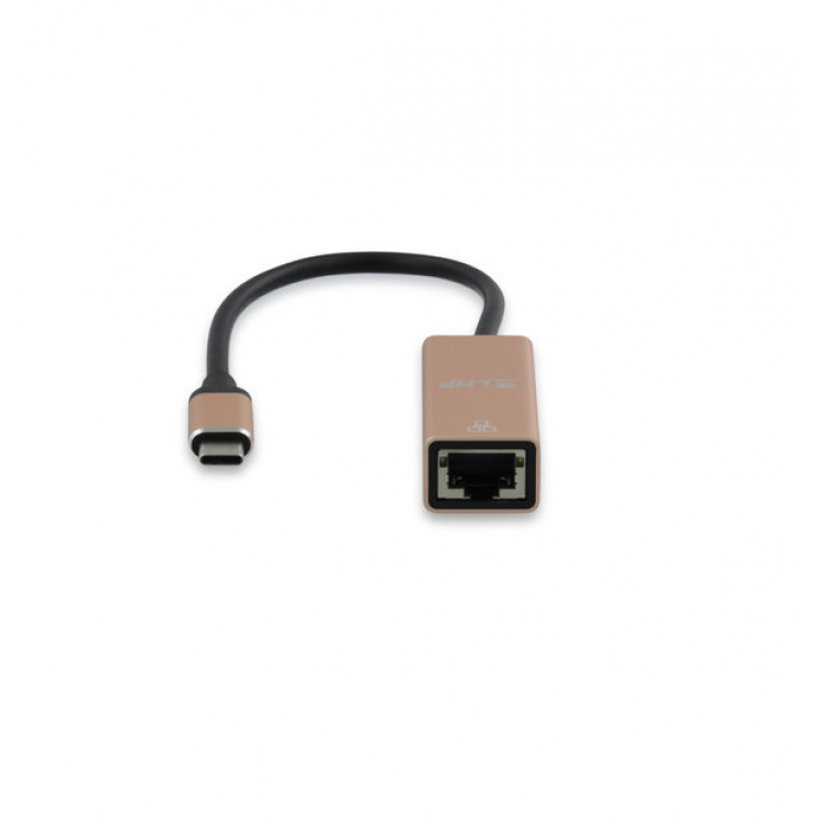 LMP Μετατροπέας USB-C (m) to Gigabit Ethernet (f) - Rosegold - LMP-USBC-GEG