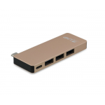 LMP Μετατροπέας USB-C Basic Hub 6-Port, 3x USB 3.0, SD,microSD, USB-C (PD), ΑΛΟΥΜΙΝΙΟΥ - ROSEGOLD
