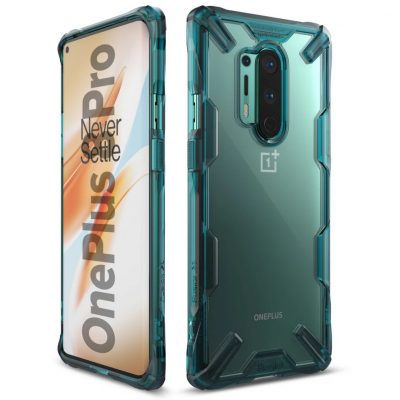 Case Ringke Fusion X for ONEPLUS 8 PRO - Turquoise Green