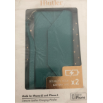 MightyPurse HButler iPhone Charging Wallet Γνήσιο Δερμάτινο τσαντάκι χειρός με εσωτερικό powerbank 3000mAh - ΤΙΡΚΟΥΑΖ - MP516