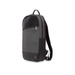 KNOMO Southampton BACKPACK SLIM BAG Γνήσια Δερμάτινη τσάντα ώμου για Notebook 15.6 - ΜΑΥΡΟ - KN-43-401-BLK