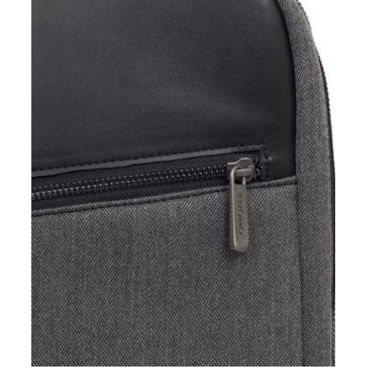 KNOMO Southampton BACKPACK SLIM BAG Γνήσια Δερμάτινη τσάντα ώμου για Notebook 15.6 - ΜΑΥΡΟ - KN-43-401-BLK