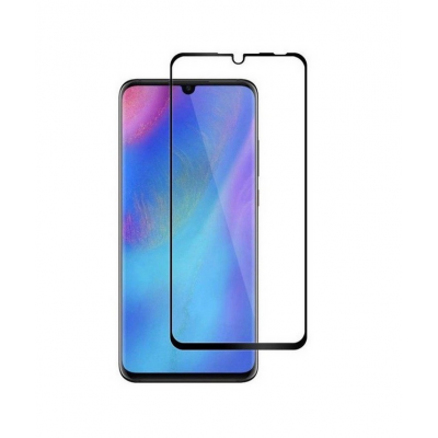 Γυαλί προστασίας Fullcover Home Screen TG+3D 0.3MM Tempered Glass για HUAWEI P30 LITE - ΜΑΥΡΟ - HSG180BLK