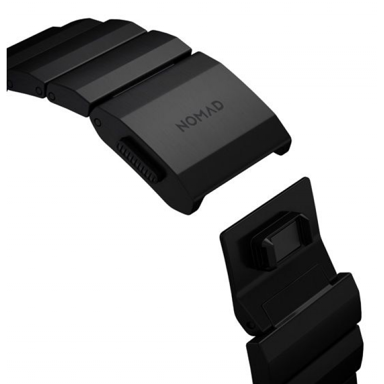 Nomad Titanium V2 BAND Μπρασελέ Μεταλλικό για Apple Watch SERIES - 42mm-44mm - ΜΑΥΡΟ - NM1A41BXT0  