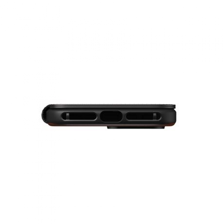NOMAD θήκη Πορτοφόλι δερμάτινη Modern Folio Rugged rustic MagSafe για Apple iPhone 15 6.1 2023 - ΜΑΥΡΟ - NM01622185