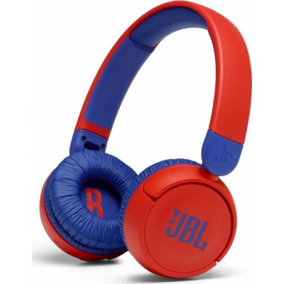 JBL by HARMAN JR310BT Bluetooth Headset Hands-Free Over Head Ergonomic with MIC - Blue - JBLJR310BTRED