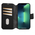 Θήκη Decoded Γνήσια Δερμάτινη MagSafe πορτοφόλι Leat Det Wallet για Apple iPhone 14 PRO 6.1 2022 - Μαύρο - D23IPO14PDW5BK