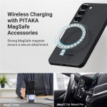 Θήκη Pitaka MagSafe ARAMID CARBON MagEZ 3 για Samsung Galaxy S23 - ΜΑΥΡΟ ΓΚΡΙ - KS2301