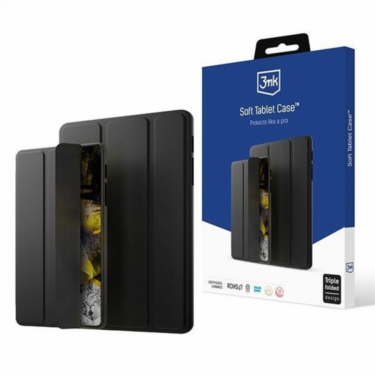Θήκη 3MK SMARTCASE FOLIO Soft για Samsung Galaxy Tab S6 Lite 10.4 2020/2022 - ΜΑΥΡΟ - 3MK4998