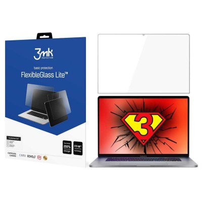 3MK SHIELD Premium Flexible Lite 6H Tempered Glass 0.16mm - (Macbook Pro 15 2016 / 2019) 