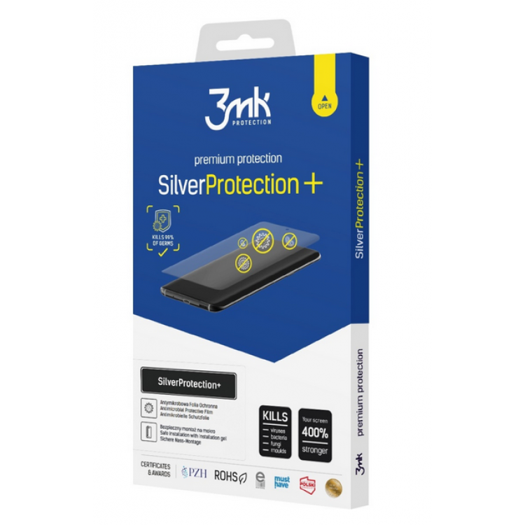 3MK Μεμβράνη προστασίας 7H Silver Protect+ Αντιμικροβιακή CURVED 3D για Xiaomi 14 Ultra - ΔΙΑΦΑΝΟ