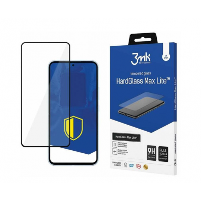 3MK Γυαλί προστασίας 9H HardGlass Max Lite GLASS για Samsung GALAXY A35 / A55 5G 2024 - ΜΑΥΡΟ