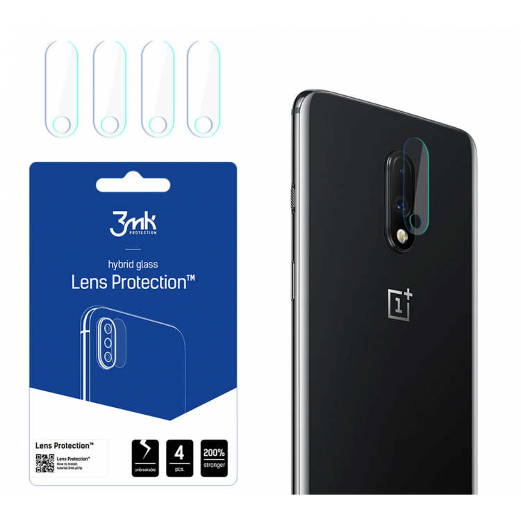 3MK Camera LENS PROTECTION 7H ΓΥΑΛΙ για OnePlus 7 - 4 ΤΕΜ