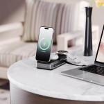 ALOGIC Roam 21.000mAh 6-σε1 Universal Φορτιστής ταξιδίου, Power Bank 15W Qi2, USB-C ,100W με ενσωματωμένο retractable USB-C καλώδιο - ΜΑΥΡΟ - AL-R20KWCPB100W