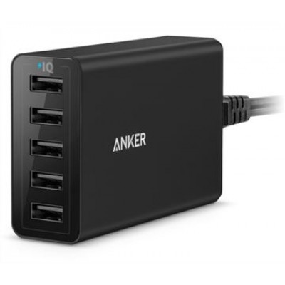 Anker PowerPort 5 ports 40W Desktop Charger - BLACK - A2124321