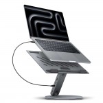 SPIGEN SGP ArcDock 6-σε-1 LD204H LAPTOP STAND HUB UNIVERSAL περιστρεφόμενη βάση Aλουμινίου για Noteboos, laptops εώς 15.6" - ΓΚΡΙ  - AMP08885