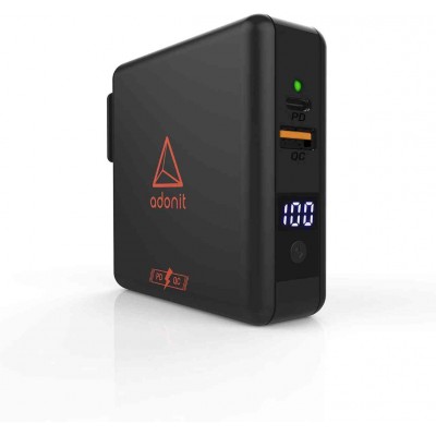 Adonit WIRELESS TravelCube PRO HUB 10w Ασύρματος φορτιστ΄ής / Powerbank 6700mAh, με διεθνές μετατροπέα μπρίζας ρεύματος ΣΕΤ EU, UK, US, AU/Asia - ΜΑΥΡΟ - ADWTCP