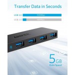 Anker Ultra Slim 4-Port USB 3.0 Data Hub - A7516012