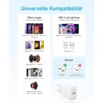 Anker 20W Οικιακός Φορτιστής με 1xType-C θύρα και 1.5μ. USB-C καλώδιο φόρτισης - EU PLUG - ΛΕΥΚΟ -  B2347321