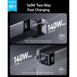 Anker 24.000mAh 737 GaN Prime PowerBank PD 3.1 UNIVERSAL Εξωτερική Μπαταρία 140W, Digital Display, 2 x USB-C/ 1 x USB-A Port για SmartPhones, Tablets, MacBook - ΜΑΥΡΟ - A1289011