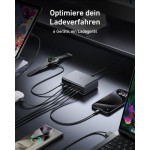 Anker Prime A2683 Επιτραπέζιο HUB Σταθμός φόρτισης GaN Quick Charger 200W PD, 6xθύρες, 3A, 2xUSB-A, 4xUSB-C με Power Delivery - MAΥΡΟ - A2683341 