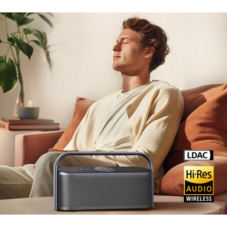 Anker Wireless Speaker SoundCore Motion X600 - Hi-Res Sound, Waterproof IPX7, 50W - Black - A3130011