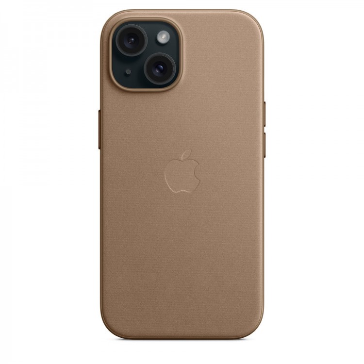 Θήκη Γνήσια Apple Finewoven MAGSAFE για APPLE iPhone 15 6.1 - TAUPE ΚΑΦΕ - MT3C3ZMA