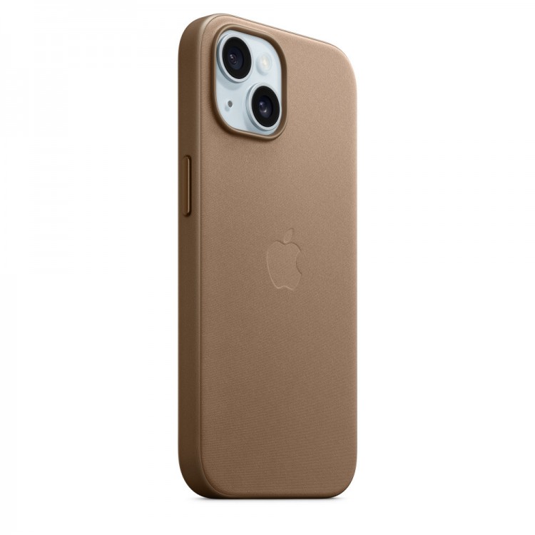 Θήκη Γνήσια Apple Finewoven MAGSAFE για APPLE iPhone 15 6.1 - TAUPE ΚΑΦΕ - MT3C3ZMA