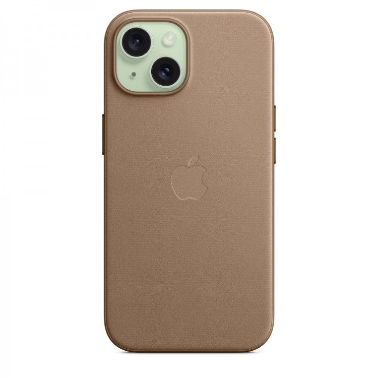 Θήκη Γνήσια Apple Finewoven MAGSAFE για APPLE iPhone 15 6.1 - TAUPE ΚΑΦΕ - MT3C3ZMA