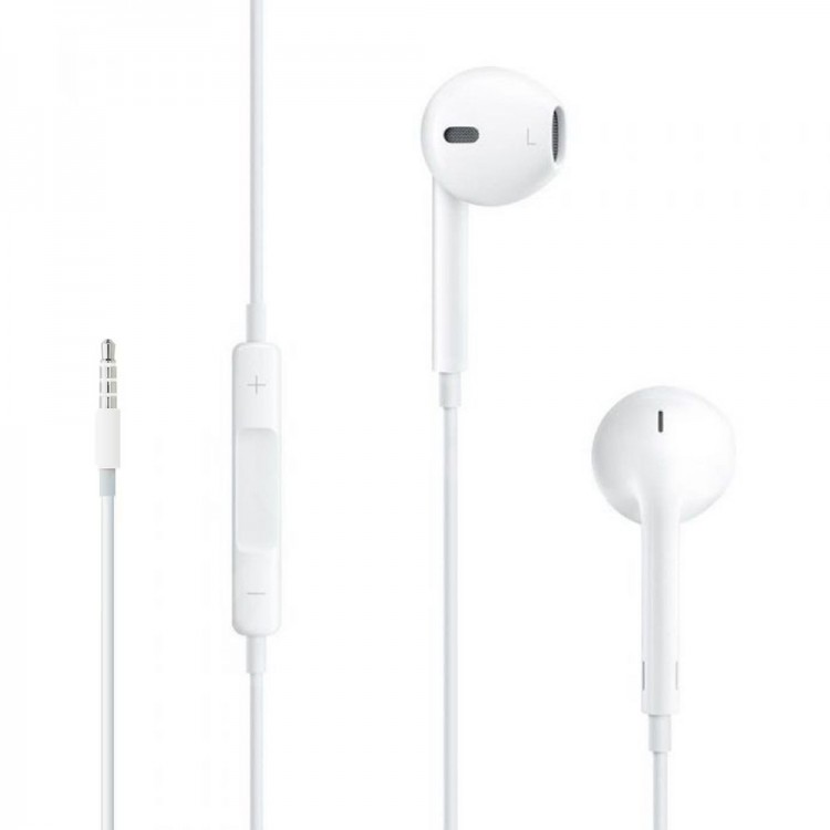 Apple Γνήσια Στερεοφωνικά Ακουστικά με καλώδιο A1472 για iPhone 5,5S,6,6S EarPods, Jack 3.5mm με μικρόφωνο - MNHF2ZM/A - RETAIL BOX