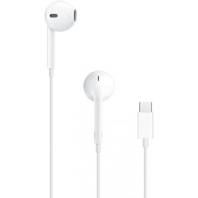 APPLE Γνήσια Στερεοφωνικά Ακουστικά EARPODS In-ear Handsfree A3046 με καλώδιο USB-C - ΛΕΥΚΟ - MTJY3ZMA