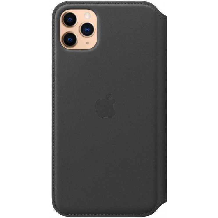 Θήκη Γνήσια Apple Δερμάτινη ΠΟΡΤΟΦΟΛΙ για iPhone 11 PRO MAX - Μαύρο - MX082ZMA 