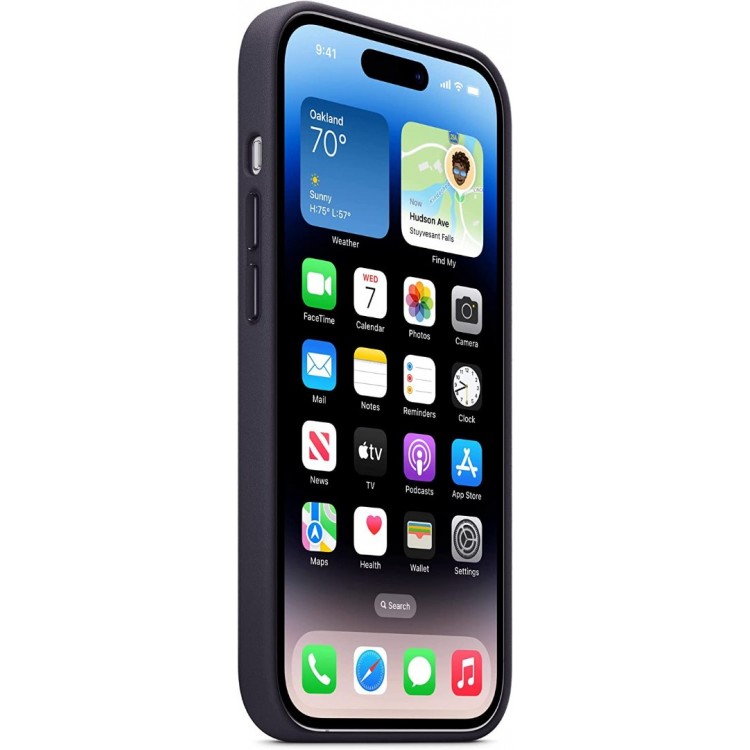 Θήκη APPLE Γνήσια Δερμάτινη MagSafe για Apple iPhone 14 Pro MAX 6.7 2022 - INK ΜΑΥΡΟ - MPPP3ZMA